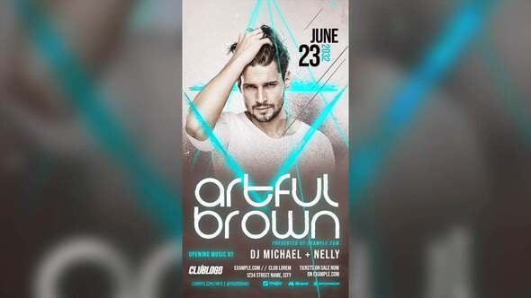 Videohive Animated DJ Nightclub Flyer Template