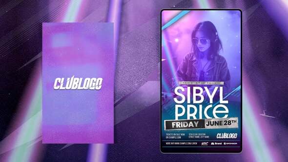 Videohive Animated Nightclub Flyer Template 59318830