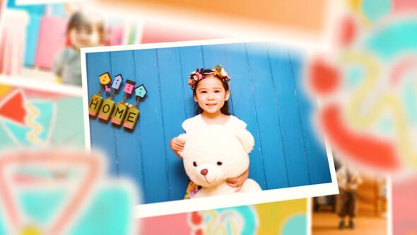 Videohive Kids Colorful Photo Slideshow