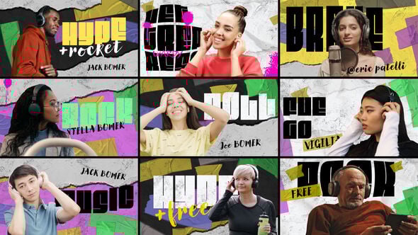 Videohive Paper Pop Freeze Frame