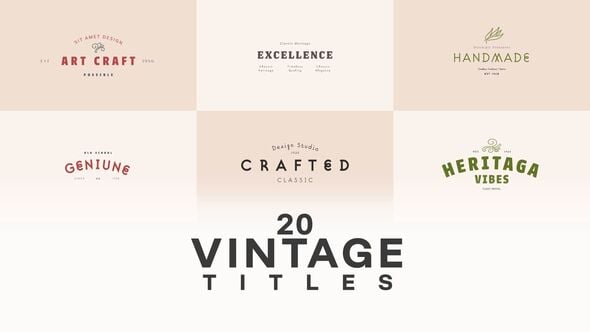 Videohive Vintage Title