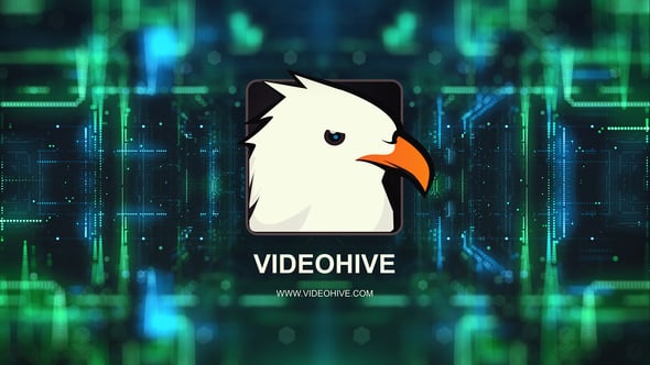 Videohive 4k Digital Technology Logo Reveal