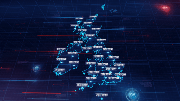 Videohive United Kingdom Map