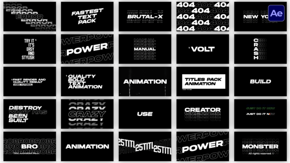 Videohive Text Animation Pack  AE