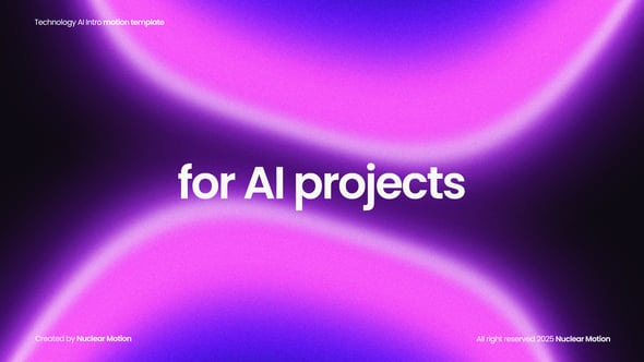 Videohive Technology AI Intro