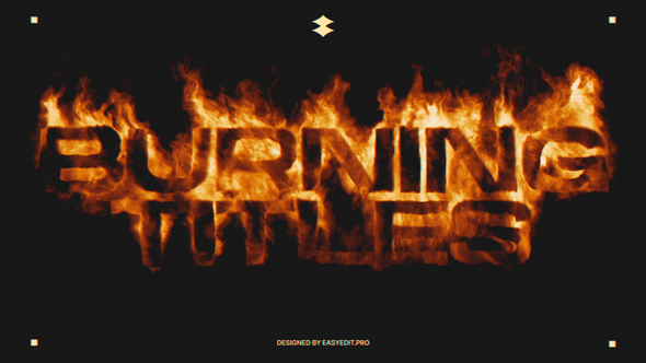 Videohive Burning Titles 59567754