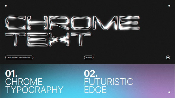 Videohive Chrome Typography