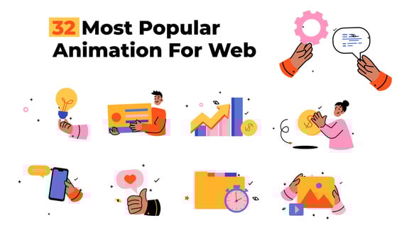 Videohive 32 Most Popular Animation For Web