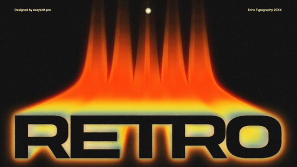 Videohive Retro Wave Typography
