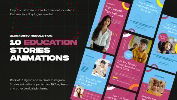 Videohive Education Stories