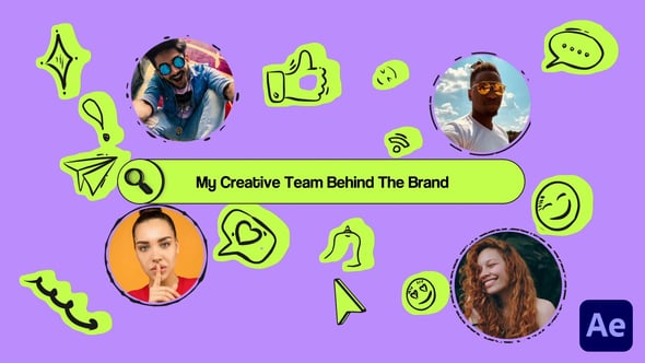 Videohive Creative Doodles Team Intro