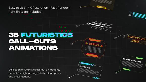 Videohive Futuristic Call-Outs