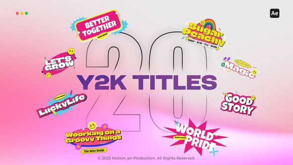 Videohive Groovy Y2K Titles