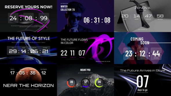 Videohive Dark Campaign Countdown