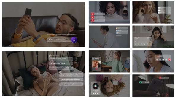 Videohive Glassmorph mobile phone