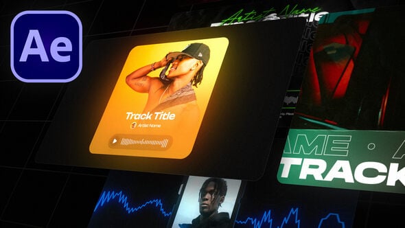 Videohive YouTube audio visualizer template pack for After Effects – Hype