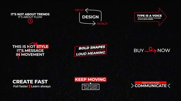 Videohive Kinetic Text Animation | After Effects 59313570