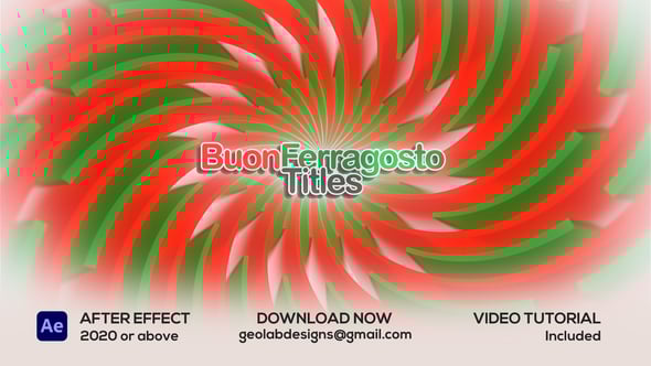 Videohive Buon Ferragosto Titles