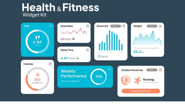 Videohive Health & Fitness UI Kit