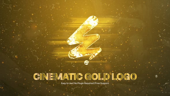 Videohive Cinematic Gold Logo Reveal