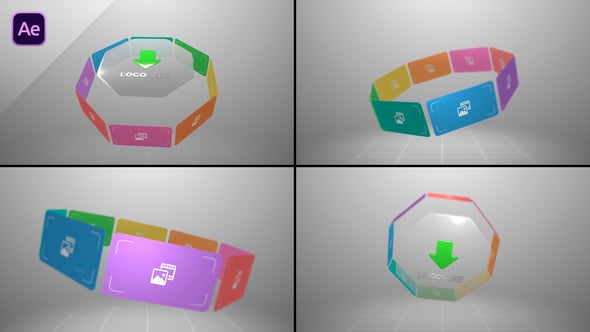 Videohive Horizontal Carousel Slideshow