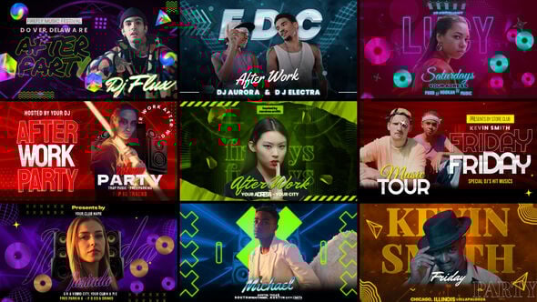 Videohive Neon Pulse Freeze Frame Pack