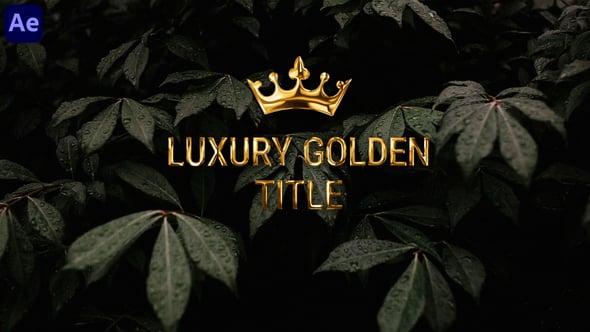 Videohive Golden Title