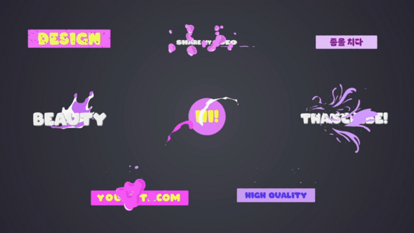Videohive Bubble Titles for After Effects