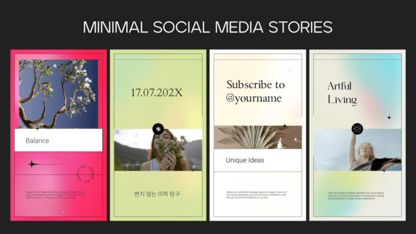 Videohive Minimal And Vertical Social Media Stories for After Effects
