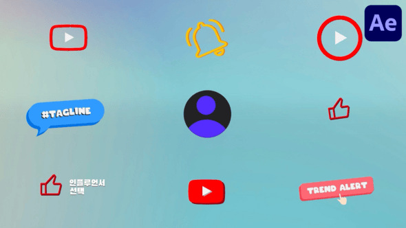 Videohive Social Media Icons for After Effects