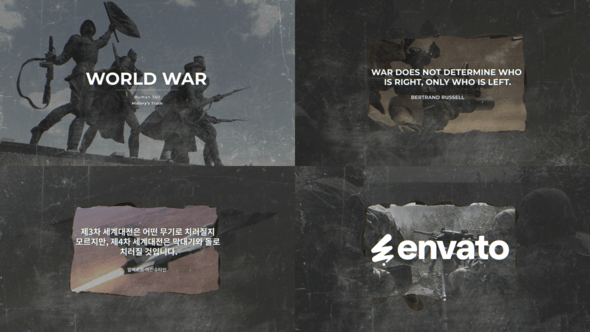 Videohive World War Quotes for After Effects
