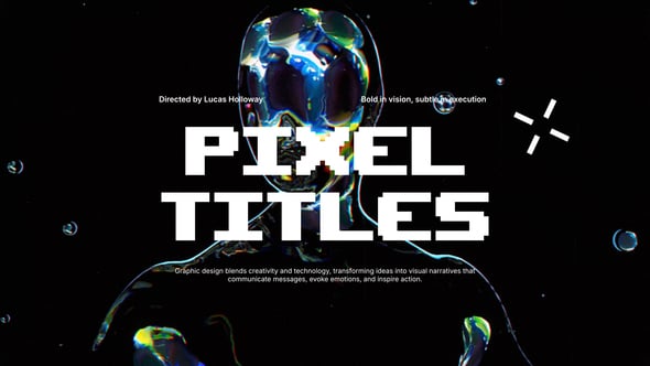 Videohive Pixelated Titles