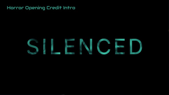Videohive Horror Opening Credit Intro