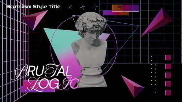 Videohive Brutalism Style Title