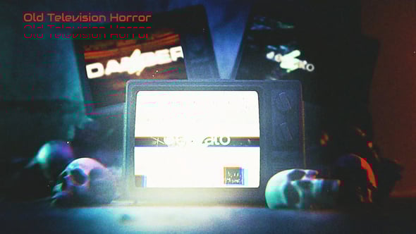 Videohive Old Television Horror Opener