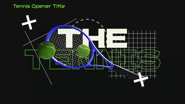 Videohive Tennis Ball Opener With Text