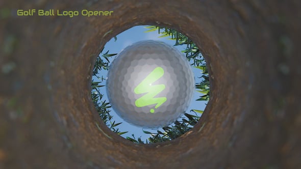 Videohive Golf Ball Logo Opener