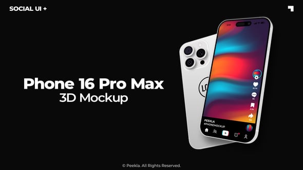 Videohive Phone 16 Pro Max Mockup 59243620