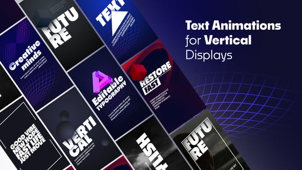 Videohive Vertical Text Animations