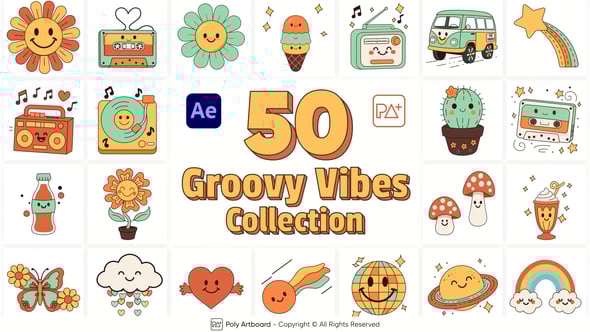 Videohive Groovy Vibes Collection For After Effects