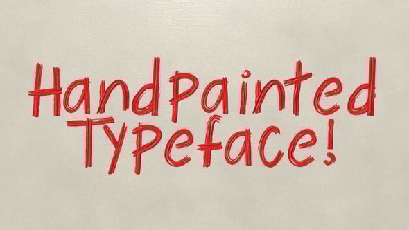 Videohive Rindle – Handpainted Typeface