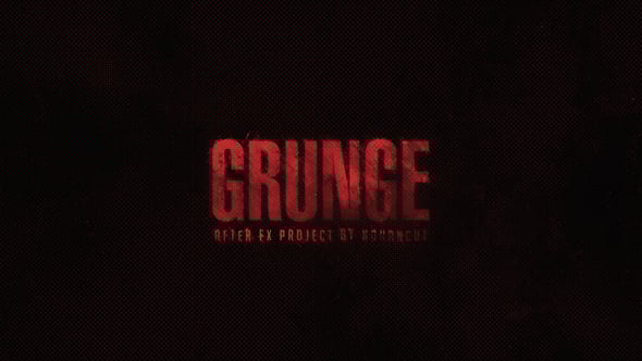 Videohive Grunge Logo Reveal V2