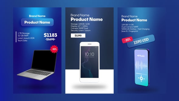 Videohive Vertical Product Promo Animations