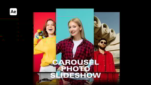 Videohive Carousel Slideshow Opener for After Effects