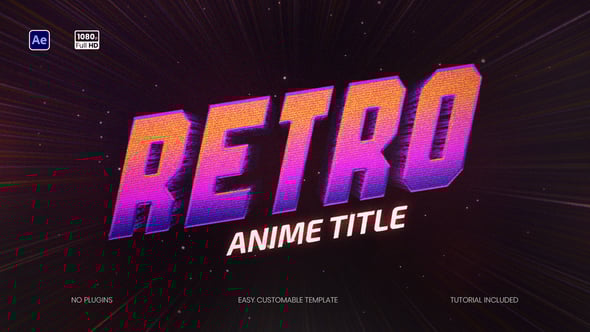 Videohive Retro Anime Titles 58997826