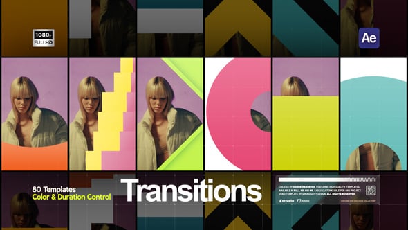Videohive Vertical Simple Transitions