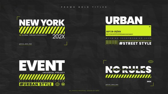 Videohive Promo Bold Titles