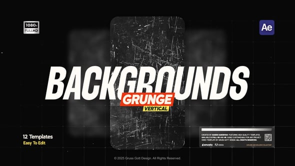 Videohive Vertical Grunge Backgrounds