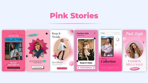 Videohive Pink Stories 59428359