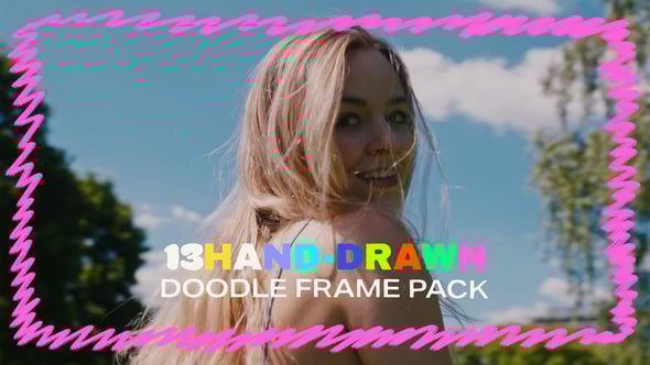 Videohive Hand Drawn Sketch Doodle Frames Pack